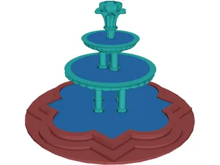 Fountain 3D Model preview