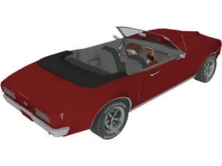 Pontiac Firebird Convertible 3D Model preview