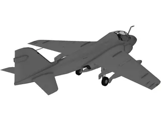 Grumman A-6E Intruder 3D Model preview