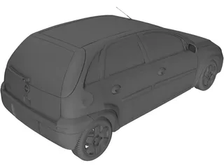 Opel Corsa 3D Model preview
