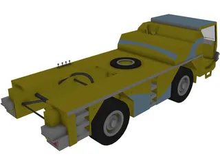 Airport Tug Truck 3D Model preview