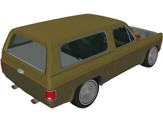 Chevrolet Blazer 5.1L (1977) 3D Model preview