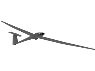 Schleicher ASW 20 Glider 3D Model preview