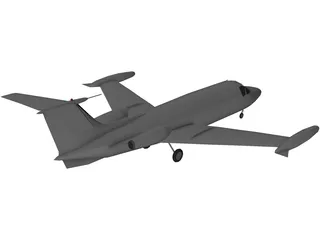 HFB-320 Hansa Jet 3D Model preview