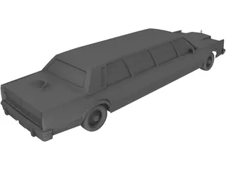 Lincoln Towncar 3D Model preview