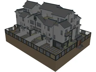 Villa 3D Model preview