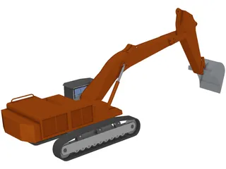 Hitachi 870LCH 3D Model preview