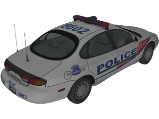 Ford Taurus Police 3D Model preview