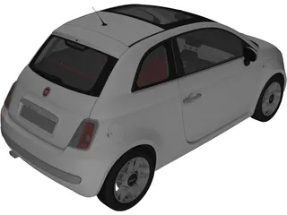 Fiat 500 3D Model preview