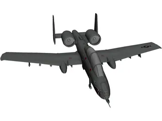 A-10 Warthog 3D Model preview
