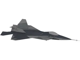 F-22 Raptor 3D Model preview