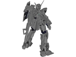 Gundam Unicon 3D Model preview