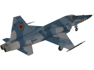 Northrop F-5E Tiger II 3D Model preview