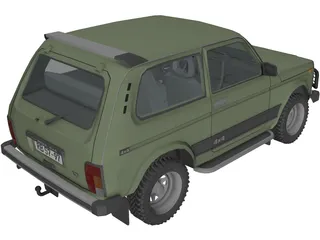 VAZ 21213 Niva 3D Model preview