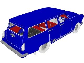 GAZ 22 (1965) 3D Model preview