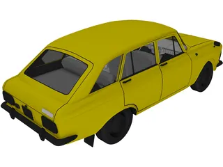 AZLK Moskvich 2125 Kombi 3D Model preview