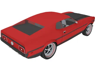Ford Mustang Mach-1 3D Model preview