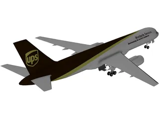 Boeing 757-200PF UPS 3D Model preview
