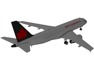 Airbus A320-200 Air Canada 3D Model preview