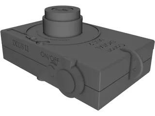 Canon Digital Ixus 2 Photo Camera 3D Model preview