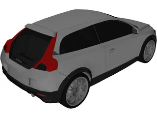 Volvo C30 3D Model preview