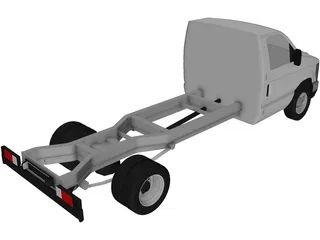 Ford Cutaway Van 3D Model preview
