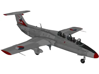 Aero L-29 Czech Air Force 3D Model preview