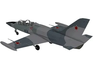 Aero L-39 Albatros Soviet Air Force 3D Model preview
