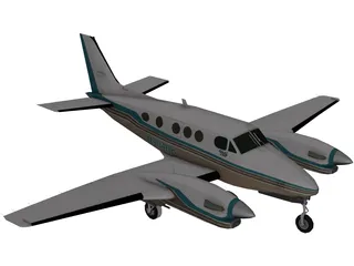 Beechcraft King Air C90B 3D Model preview