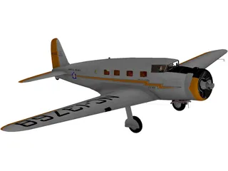 Vultee V-1A 3D Model preview
