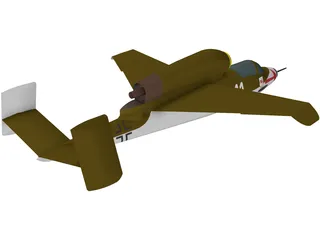 Heinkel HE 162 3D Model preview