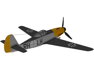 Messerschmitt ME 309 3D Model preview