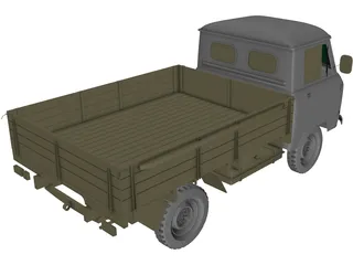 UAZ 452d 3D Model preview