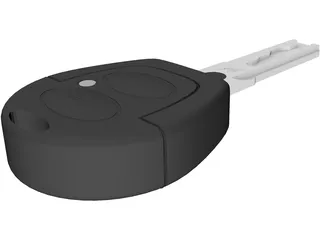 Electronic Car Key 3D Model preview