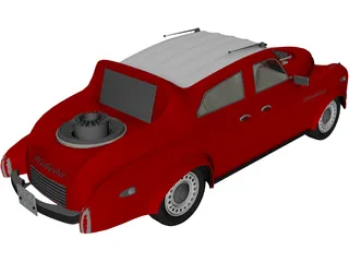 Gaz-M20 Pobeda (1970) 3D Model preview