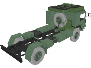 MAN Military Truck 3D Model preview