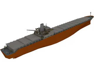 LNG Tanker 3D Model preview
