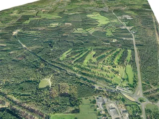 Le Mans Racing Circuit 3D Model preview