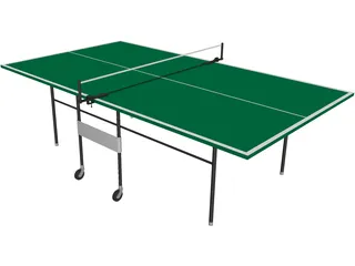 Pinpong Table 3D Model preview