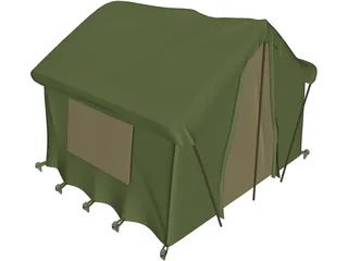 Camping Tent 3D Model preview