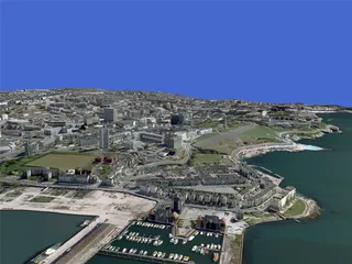 Plymouth City (UK) 3D Model preview