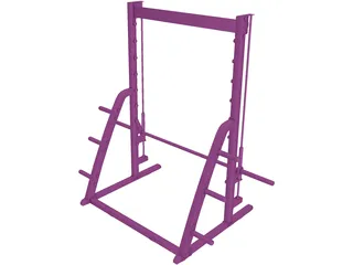 Simulator Rack 3D Model preview