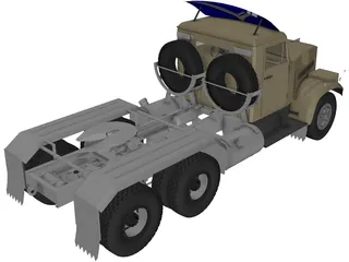 KrAZ 256 B1 3D Model preview