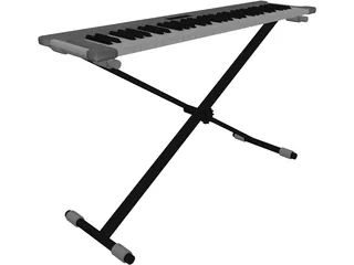 Synthesizer KORGX50 3D Model preview