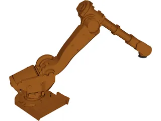 Robot 6 Axis 3D Model preview