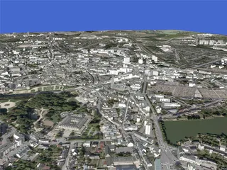 Vannes City (France) 3D Model preview