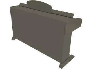 Piano Yamaha 3D Model preview
