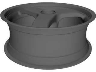 Triumph Motorcycle Wheel 3D Model preview