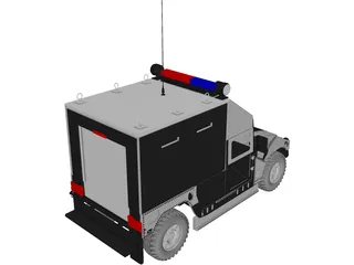 SWAT Car 3D Model preview