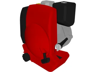 Honda GXV160 Engine 3D Model preview